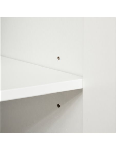 HOMCOM Wooden Freestanding Storage Cabinet for Bedroom, High Gloss Sideboard with Adjustable Shelves, White 838-372V00WT - pic 85726 | FastDaddyshop