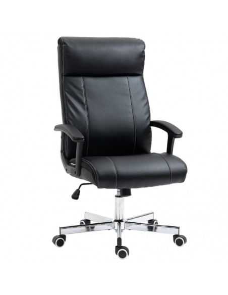 Vinsetto High-Back Vibration Massage Office Chair with Remote Control and Adjustable Height, Black - pic 8581 | FastDaddyshop