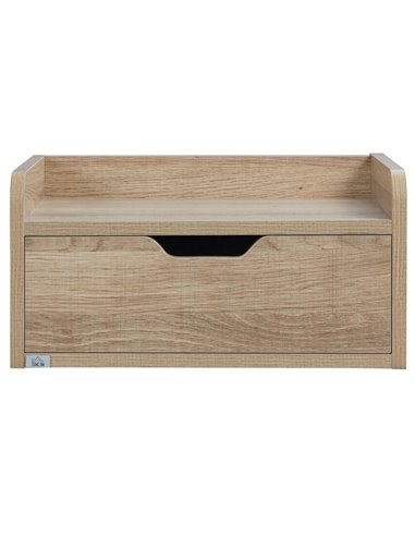HOMCOM Floating Bedside Cabinet with Drawer, Wall Mounted Nightstands, Modern Bedside Table with Storage for Bedroom 831-629V00N