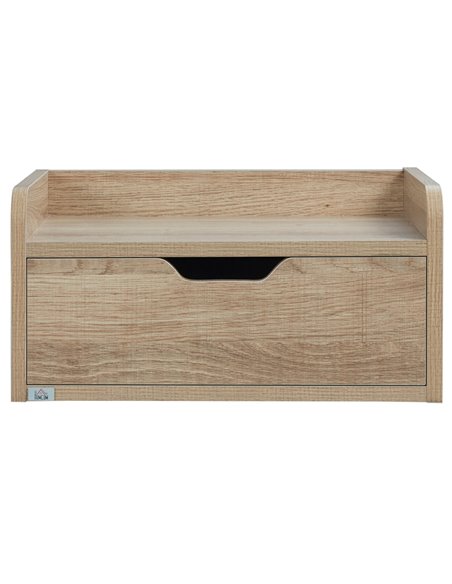 HOMCOM Floating Bedside Cabinet with Drawer, Wall Mounted Nightstands, Modern Bedside Table with Storage for Bedroom 831-629V00N - pic 85814 | FastDaddyshop