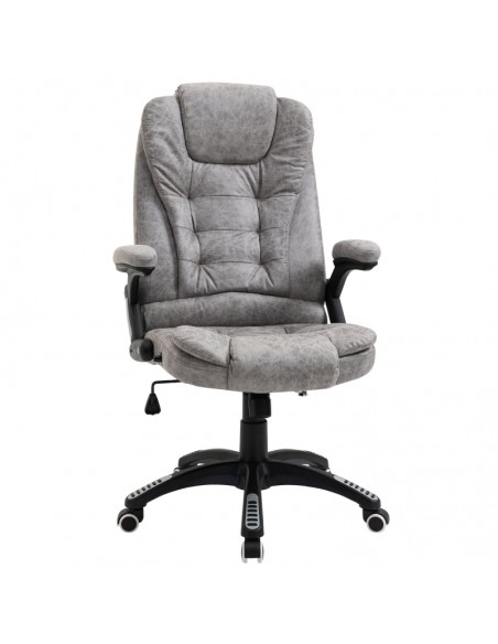 Vinsetto Ergonomic Office Chair with Armrests, Adjustable Height, Reclining and Tilt Function, Grey - pic 8582 | FastDaddyshop