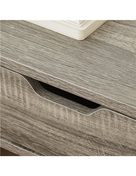 HOMCOM Floating Nightstand Set of 2 Wall Mounted Bedside Table with Storage Drawer for Bedroom, Grey 831-629V00GY - pic 85914 | FastDaddyshop