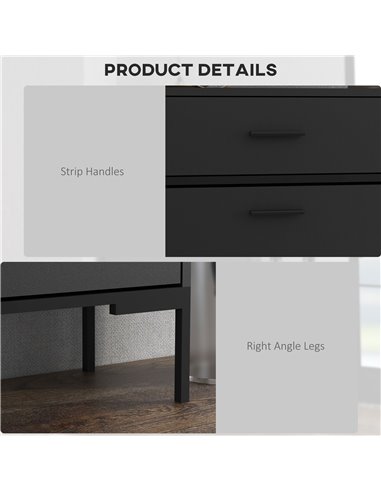 HOMCOM 3 Drawer Shoe Cabinet Cupboard with 2 Flip Doors, Sliding out Drawer and Adjustable Shelf for 12 Pairs of Shoes, Narrow S