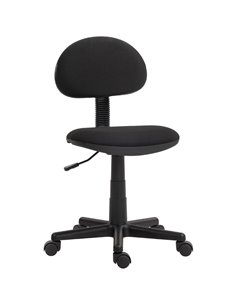 HOMCOM Small Armless Office Chair - Black 921-727V70BK
