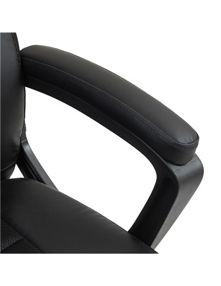 HOMCOM Executive Office Chair, PU Leather High Back Desk Chair, Swivel Computer Chair with Adjustable Height and Tilt Function,  - pic 86257 | FastDaddyshop