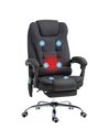 Vinsetto Ergonomic 6-Points Heated Vibration Massage Executive Office Chair, Black 921-364V71BK