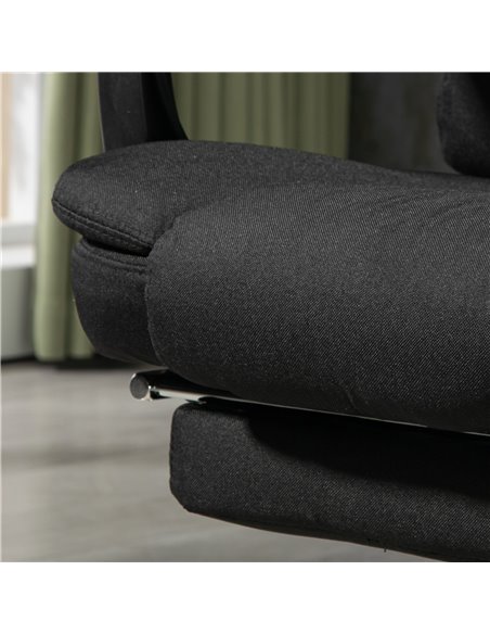 Vinsetto 6-Points Executive Office Chair, Ergonomic Heated Vibration Massage Office Chair, Desk Chair w/ Reclining Back, Footres - pic 86473 | FastDaddyshop