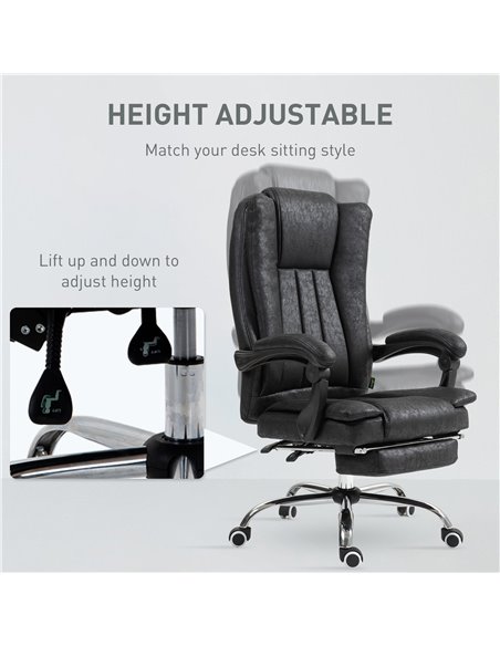 Vinsetto Home Office Chair, Executive Office Chair with Reclining Function Armrests, Swivel Wheels, Footrest, Computer Desk Chai - pic 86522 | FastDaddyshop