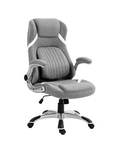 Vinsetto Ergonomic Desk Chair with Adjustable Height and Tension, Grey 921-624V70GY