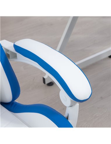 Vinsetto Racing Gaming Chair, Reclining PU Leather Computer Chair w/ 360° Swivel Seat, Footrest, Removable Headrest & Lumber Sup