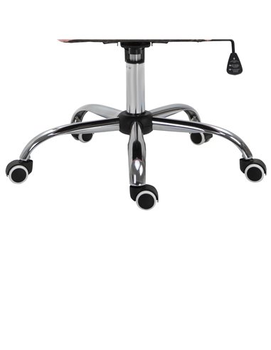 Vinsetto Computer Desk Chair wiyh 360° Swivel, PU Diamante Padded, Base 5 Castor Wheels, Ergonomic Desk Chair for Home Work Pink