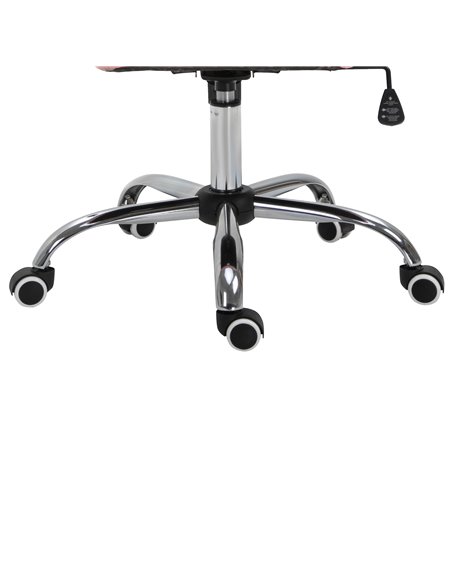 Vinsetto Computer Desk Chair wiyh 360° Swivel, PU Diamante Padded, Base 5 Castor Wheels, Ergonomic Desk Chair for Home Work Pink - pic 86707 | FastDaddyshop