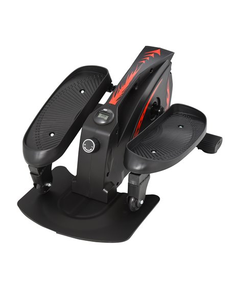 HOMCOM Mini Manual Elliptical Bike Under Desk Bike w/ LCD Monitor Anti-Slip Pedals Adjustable Resistance Home Office Compact Exe - pic 86790 | FastDaddyshop