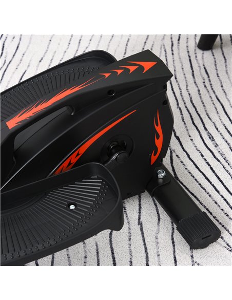 HOMCOM Mini Manual Elliptical Bike Under Desk Bike w/ LCD Monitor Anti-Slip Pedals Adjustable Resistance Home Office Compact Exe - pic 86796 | FastDaddyshop