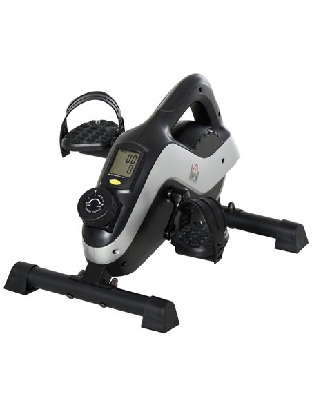 HOMCOM Mini Exercise Bike Under Desk Bike 8 Levels Magnetic Resistance Stationary Bike Leg Fitness w/ LCD Display A90-227 - pic 86825 | FastDaddyshop
