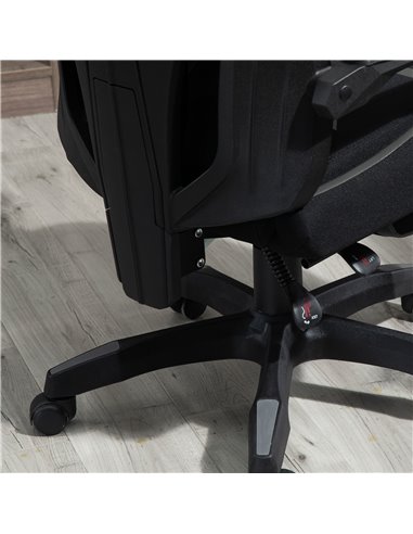 Vinsetto Mesh Office Chair Desk Task Computer Recliner with Footrest, Lumbar Back Support, Swivel Wheels, Adjustable Height for 