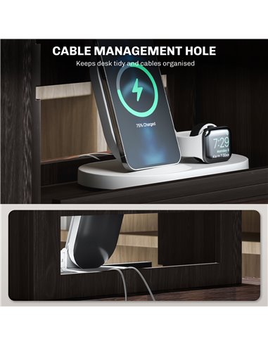 HOMCOM Four-Tier Desktop Organiser - Dark Brown 922-005V80DR