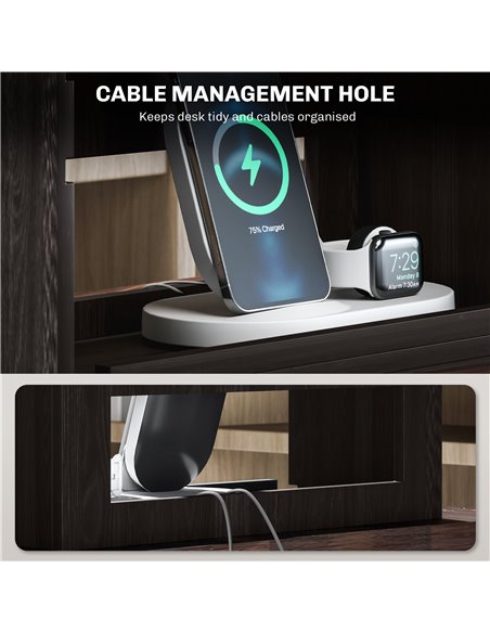 HOMCOM Four-Tier Desktop Organiser - Dark Brown 922-005V80DR - pic 86938 | FastDaddyshop