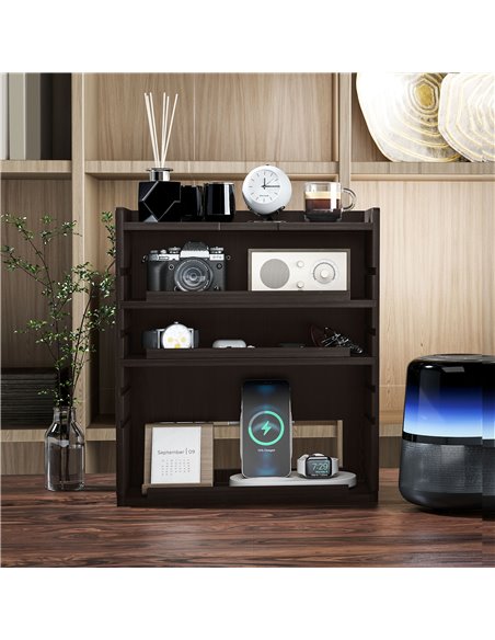 HOMCOM Four-Tier Desktop Organiser - Dark Brown 922-005V80DR - pic 86941 | FastDaddyshop