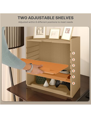 HOMCOM Four-Tier Desktop Organiser - Oak Tone 922-005V80ND
