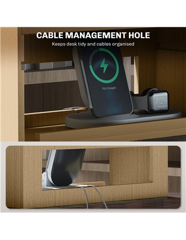 HOMCOM Four-Tier Desktop Organiser - Oak Tone 922-005V80ND