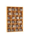 HOMCOM 480 CD / 312 DVD Storage Shelf Rack, Beech Wood Finish 831-040