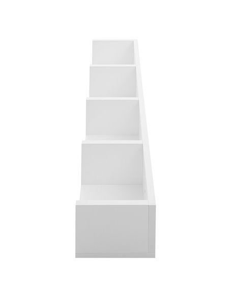 HOMCOM Wall Mount 84 CD / 56 DVD/Blu-ray/ Media Storage Rack 4 Cubes Wooden Shelf Organizer Unit Bookcase Display (White) 833-13 - pic 87001 | FastDaddyshop