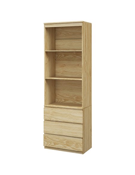 HOMCOM 180cm Tall Bookcase w/ Storage, Free Standing Bookshelf w/ 3 Shelves & 3 Drawers, Display Cabinet for Living Room, Home,  - pic 87113 | FastDaddyshop