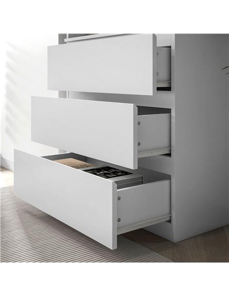 HOMCOM 180cm Tall Bookcase, with Shelves and Drawers - White 836-564V00WT - pic 87130 | FastDaddyshop