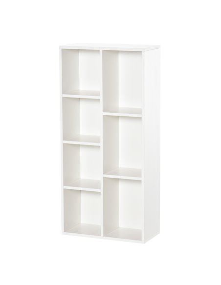 HOMCOM Seven-Cube Bookcase - White Wood Effect 836-367WT - pic 87131 | FastDaddyshop
