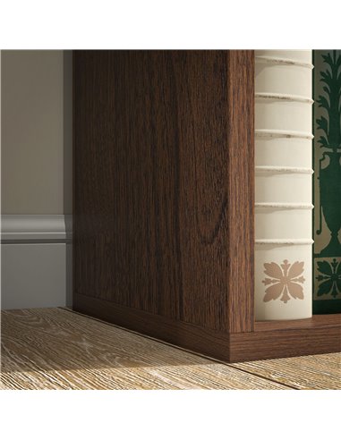 HOMCOM Seven-Cube Bookcase - Walnut Wood Effect 836-367V80WN