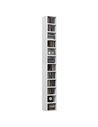 HOMCOM 204 CD Storage Unit, DVD Storage Tower with 12 Cubes, 175cm Tall Bookcase for Living Room, Home Office, Study Room, White