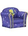 AIYAPLAY Kids Sofa Kids Couch Armchair with Stylish Planet and Dinosaurs Design, Wooden Frame, for Bedroom, Playroom, Kids Room,