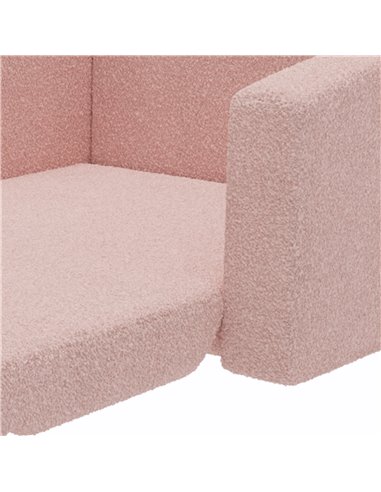 AIYAPLAY Childrens Sofa 2 in 1 Kids Convertible Sofa Kids Armchair, Foldable Recliner for for Bedroom Playroom Living Room, Pink