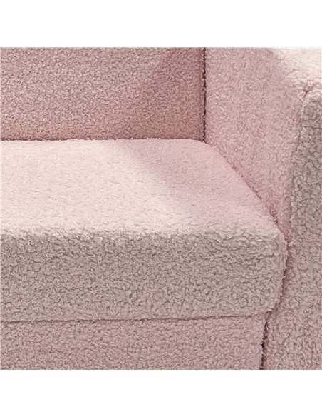 AIYAPLAY Childrens Sofa 2 in 1 Kids Convertible Sofa Kids Armchair, Foldable Recliner for for Bedroom Playroom Living Room, Pink - pic 87264 | FastDaddyshop