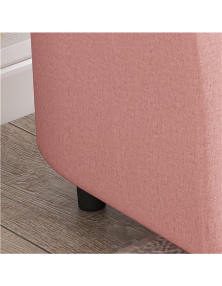 AIYAPLAY 2PCs Kids Sofa Set with Footrest, for Playroom, Bedroom, Pink 310-081V70PK - pic 87301 | FastDaddyshop