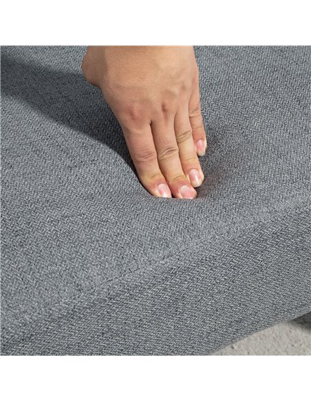 HOMCOM 3/2 Seater Sofa Bed, Convertible Bed Settee, Modern Fabric Loveseat Sofa Couch with 2 Cushions for Living Room, Guest Roo - pic 87598 | FastDaddyshop