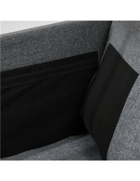 HOMCOM Two-Seater Mid-Century Sofa, with Pocket Springs - Charcoal Grey 839-995V70CG - pic 87607 | FastDaddyshop