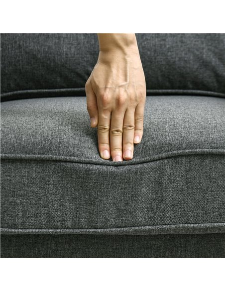 Mid-Century Armchair, HOMCOM Single Sofa with Pocket Springs - Dark Grey 839-993V70CG - pic 87615 | FastDaddyshop