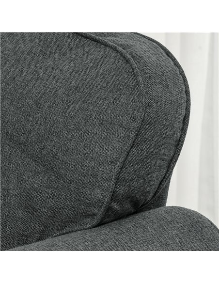Mid-Century Armchair, HOMCOM Single Sofa with Pocket Springs - Dark Grey 839-993V70CG - pic 87616 | FastDaddyshop