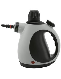 HOMCOM Handheld Steam Cleaner for Chemical Free Cleaning, Portable Multi-purpose Steamer w/ 9 Pieces Accessory for Kitchen, Bath