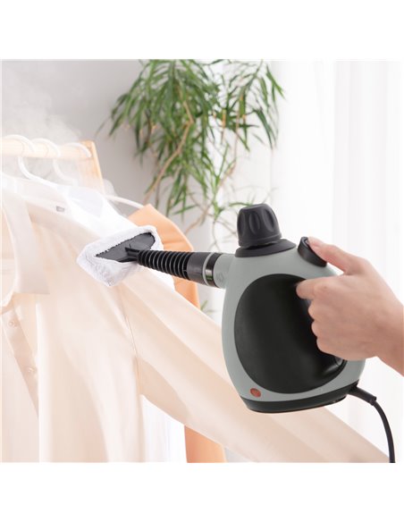 HOMCOM Handheld Steam Cleaner for Chemical Free Cleaning, Portable Multi-purpose Steamer w/ 9 Pieces Accessory for Kitchen, Bath - pic 87789 | FastDaddyshop