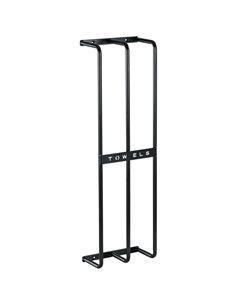 HOMCOM Towel Rail Wall Mounted, Metal Towel Rack Holds Up to 6 Large Size (160 x 100cm) Rolled Towels, 3 Bar Towel Storage for B
