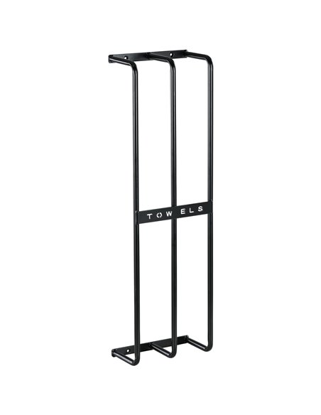 HOMCOM Towel Rail Wall Mounted, Metal Towel Rack Holds Up to 6 Large Size (160 x 100cm) Rolled Towels, 3 Bar Towel Storage for B - pic 87824 | FastDaddyshop
