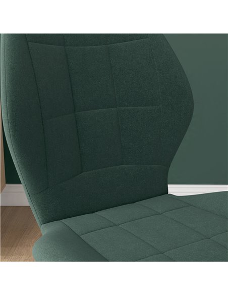 HOMCOM Set of Four Flannel Relaxed Tub Dining Chairs - Green 83A-135V70DG - pic 88219 | FastDaddyshop