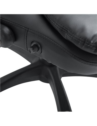 HOMCOM Executive Office Chair with Massage and Heat, High Back PU Leather Massage Office Chair With Tilt and Reclining Function,