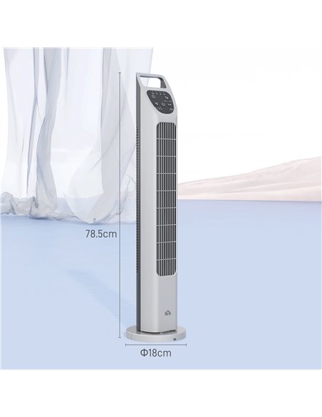 HOMCOM 31" Oscillating Tower Fan with Remote Control, 4H Timer, 3 Speed 3 Modes, Quiet Electric Floor Standing Fan for Home Offi - pic 88339 | FastDaddyshop