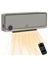 HOMCOM Wall Downflow Heater 2 Heat and Fan 1000W/2000W, Electric Space Heater with Timer Remote Oscillating, for Bedroom Home Of