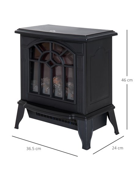 HOMCOM Electric Heater, 1000W/2000W-Black 820-130 - pic 88402 | FastDaddyshop