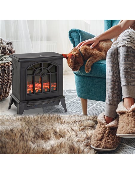 HOMCOM Electric Heater, 1000W/2000W-Black 820-130 - pic 88407 | FastDaddyshop